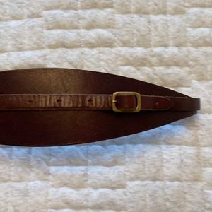 Brown Leather Double Wrap Belt